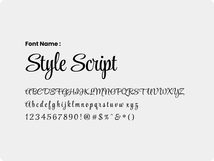 Typo Style Script